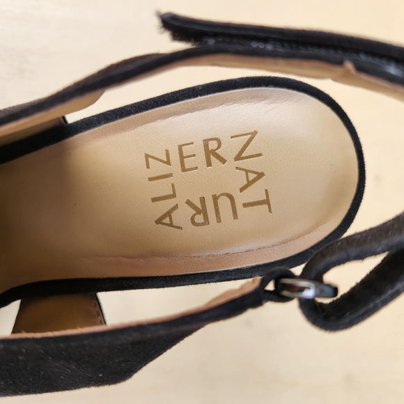 Naturalizer Deborah Slingback Black Peep Toe Casual Heels - Size 10 M - Picture 10 of 11